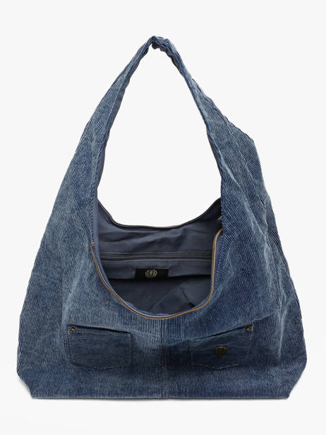 Schoudertas Denim Le voyage en panier Blauw denim AHP340 ander zicht 2
