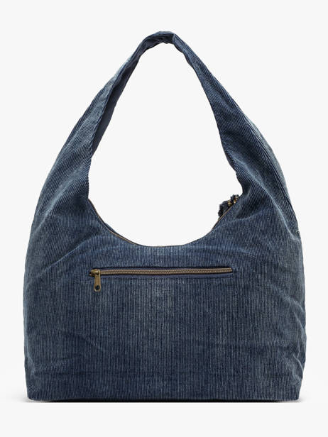 Schoudertas Denim Le voyage en panier Blauw denim AHP340 ander zicht 3