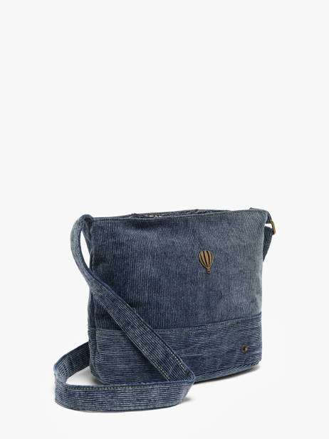 Cross Body Tas Denim Le voyage en panier Blauw denim AHP338 ander zicht 1