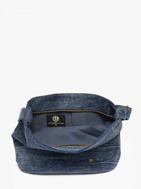Cross Body Tas Denim Le voyage en panier Blauw denim AHP338 ander zicht 2