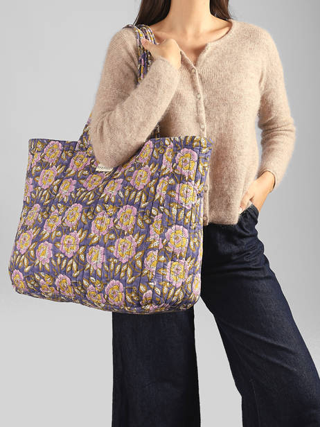 Sac Porté épaule A4 Cabas Coton Byzantine Multicolore cabas 113 vue secondaire 1