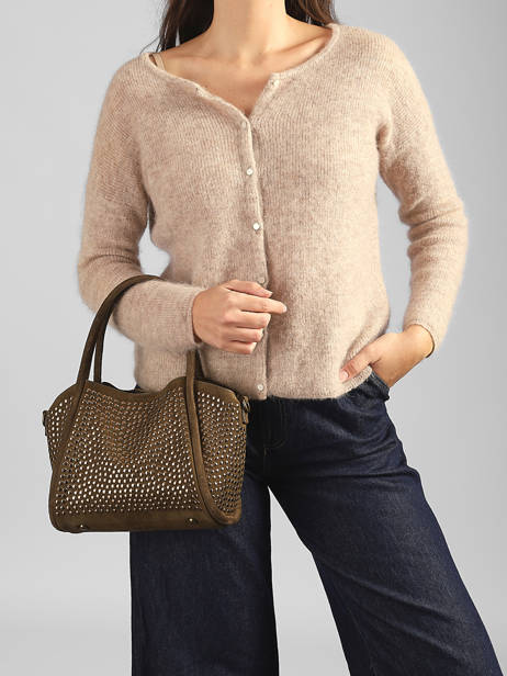 Handtas Studs Mandoline Groen studs 6732 ander zicht 1