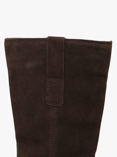 Laarzen Met Hak Uit Leder Another trend Bruin women 56321110 ander zicht 3