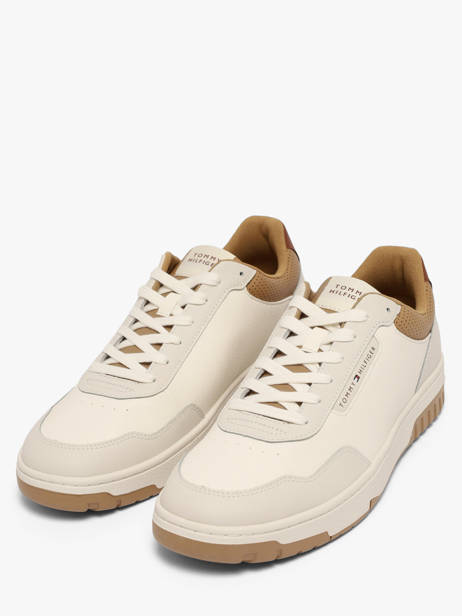 Sneakers En Cuir Tommy hilfiger Beige men 59270GA vue secondaire 1