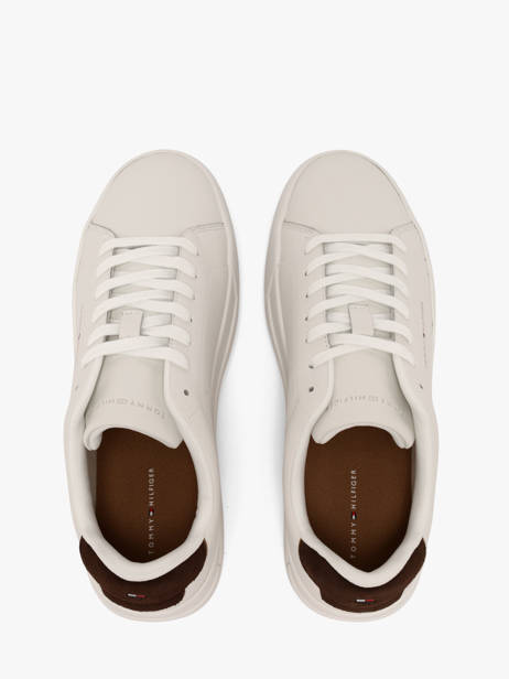 Sneakers En Cuir Tommy hilfiger Blanc men 536705U vue secondaire 3