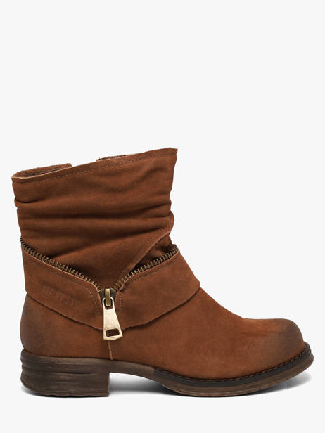 Boots Uit Leder Mustang Bruin women M0042001