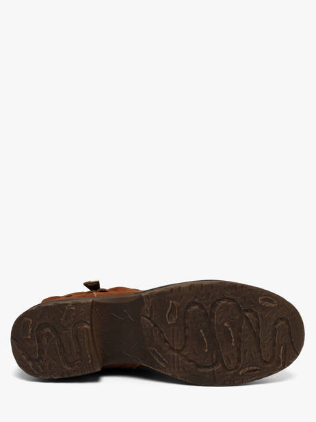 Boots Uit Leder Mustang Bruin women M0042001 ander zicht 4