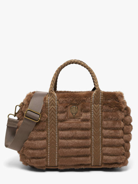 Sac Porté Main Quadri Polyester Le voyage en panier Marron quadri AHP322