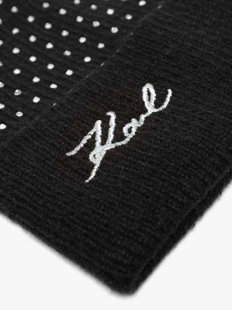 Bonnet Karl lagerfeld Noir k signature B4W33009 vue secondaire 1