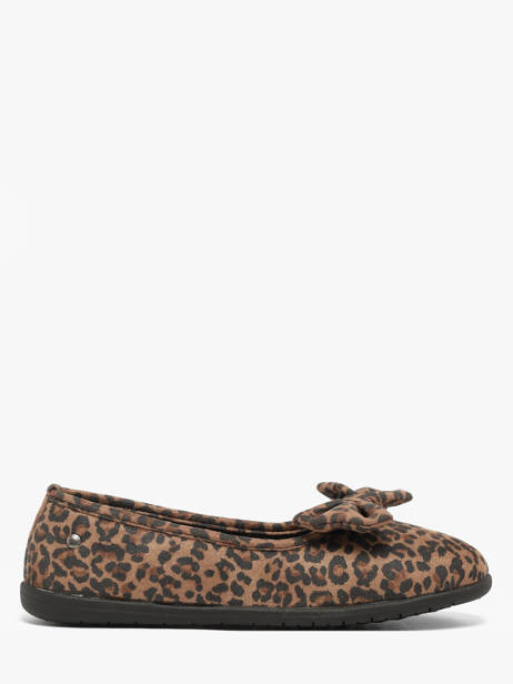 Pantoffels Isotoner Bruin women 97397