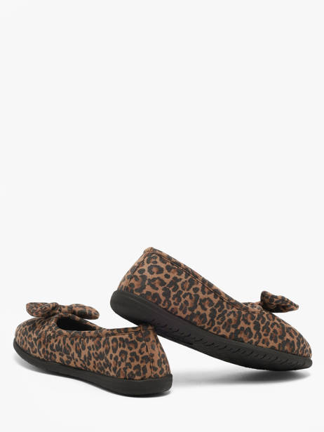 Pantoffels Isotoner Bruin women 97397 ander zicht 2