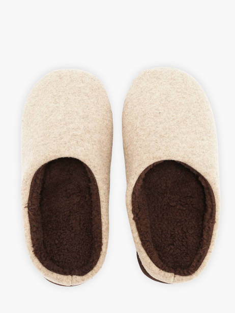 Chaussons Isotoner Beige men 98279