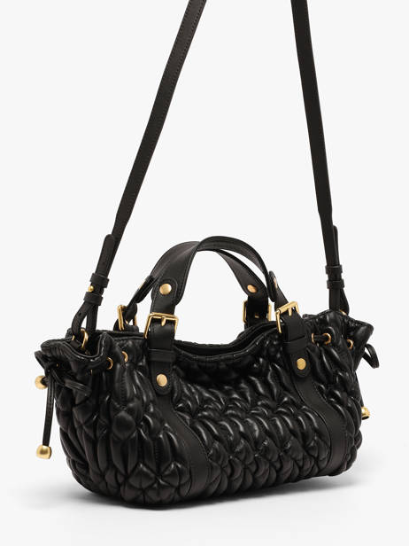 Cross Body Tas Matelasse Leder Gerard darel Zwart matelasse DESB2457 ander zicht 1
