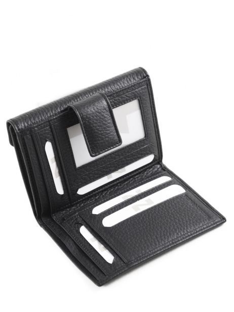 Portefeuille Original N 2 Compartimenten Leder Nathan baume Zwart original n 413N ander zicht 2