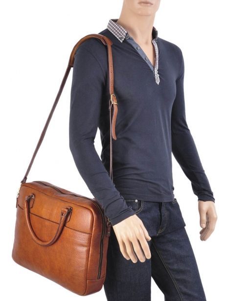 Porte-ordinateur 1 Compartiment + Pc 15'' Ruitertassen Marron adults soft 4017 vue secondaire 2