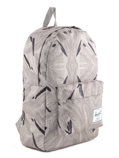 Rugzak 1 Compartiment Herschel Grijs classics 10001 ander zicht 2