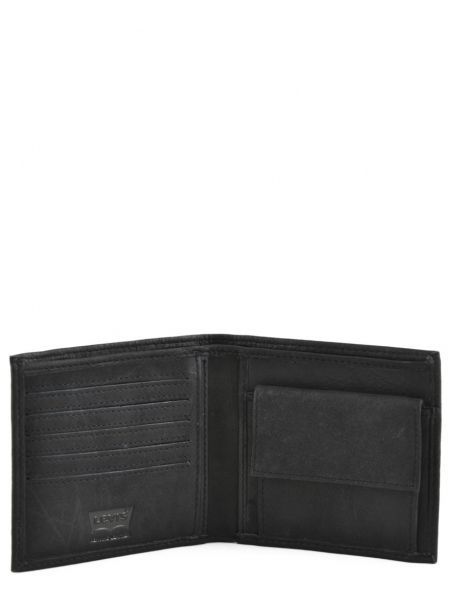 Portefeuille Leder Levi's Zwart clairview 222539-4 ander zicht 3