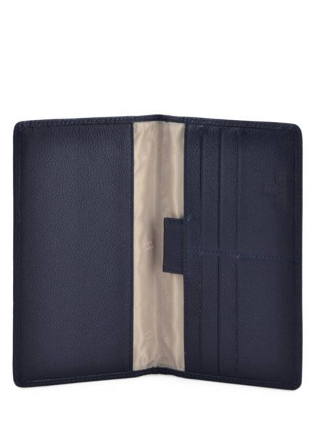 Porte-chéquier Confort Cuir Hexagona Bleu confort 467245 vue secondaire 3