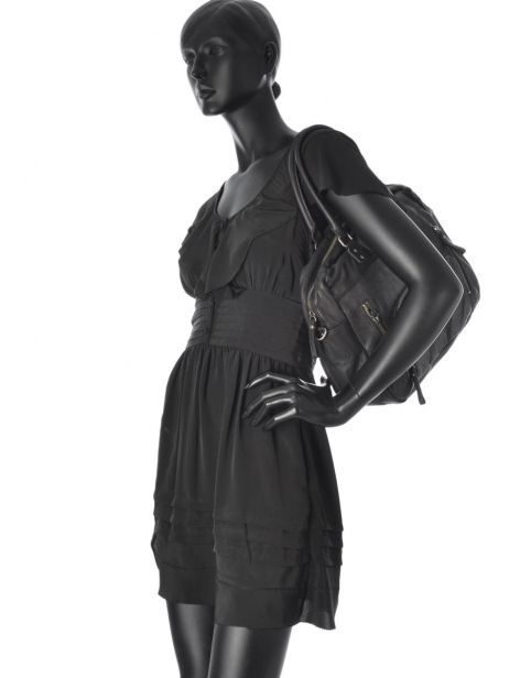 Handtas Vintage Leder Nat et nin Zwart vintage MACY ander zicht 2