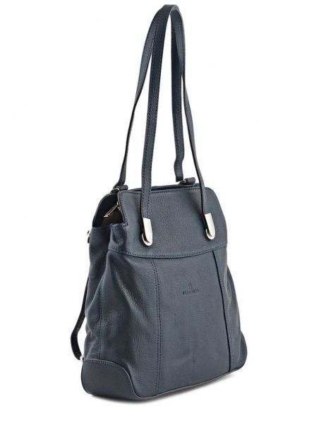 Sac à Dos Confort Cuir Hexagona Bleu confort 461063 vue secondaire 4