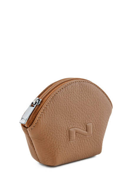 Porte-monnaie Cuir Nathan baume Marron original n 340N vue secondaire 2