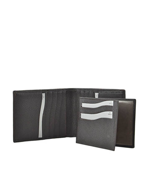 Portefeuille Caviar Cuir Crinkles Marron caviar 14124 vue secondaire 3