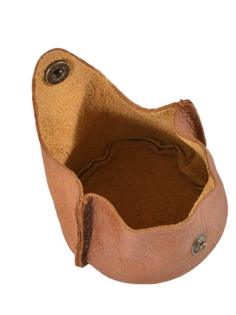 Porte-monnaie L'escarcelle Cuir Paul marius Marron vintage ESCARCEL vue secondaire 3