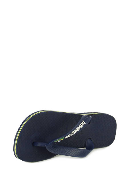 Teenslippers Brazil Logo Havaianas Blauw sandales / nu-pieds 4110850B ander zicht 1