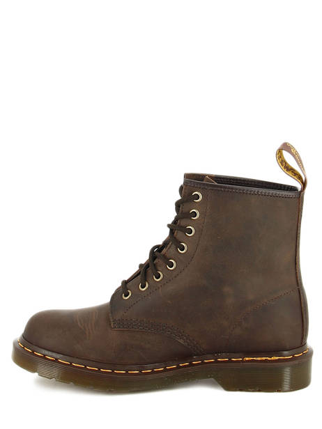 Boots 1460 Crazy Horse Dr martens Marron men 11822203 vue secondaire 2