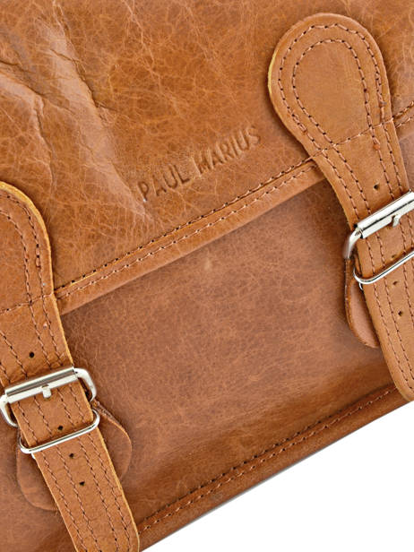 Cross Body Tas La Sacoche Leder Paul marius Bruin vintage S ander zicht 1