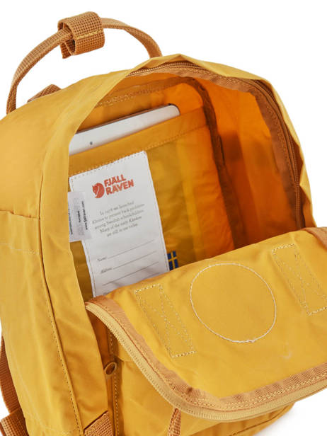 Rugzak Kånken 1 Compartiment Fjallraven Geel kanken 23561 ander zicht 4