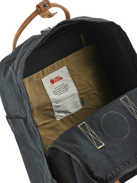 Sac à Dos Kånken 1 Compartiment Fjallraven Noir kanken n°2 23565 vue secondaire 4