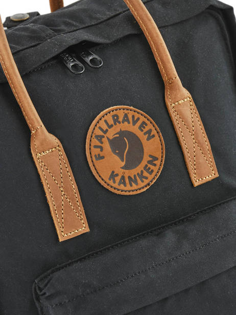 Rugzak Kånken 1 Compartiment Fjallraven Zwart kanken n°2 23565 ander zicht 1