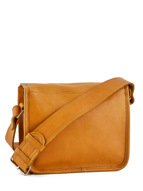 Cross Body Tas La Sacoche Leder Paul marius Geel vintage S ander zicht 3