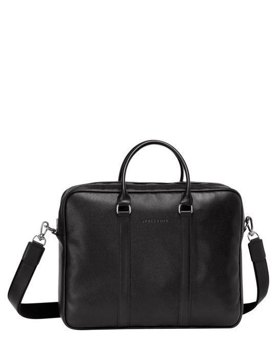 Longchamp Le foulonné Serviette Noir