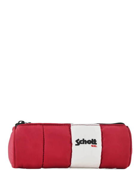 Trousse 1 Compartiment Schott Rouge downbag 11714