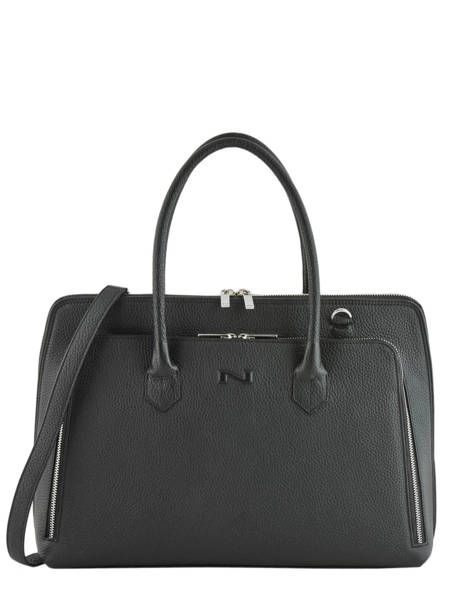 Sac Porté Main Billy Cuir Nathan baume Noir nathan N1920016