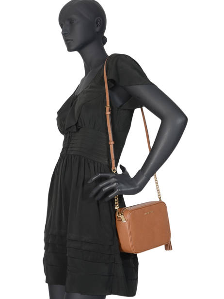 Sac Bandoulière Ginny Cuir Michael kors Marron jet set F7GGNM8L vue secondaire 3