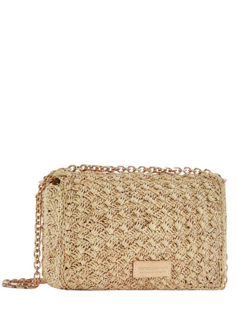 Cross Body Tas Moon Raffia Vanessa bruno Beige moon raphia 73V40533 ander zicht 3