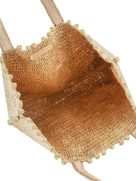 Schoudertas Cabas Raffia Pompons Vanessa bruno Beige cabas raphia 75V40414 ander zicht 6