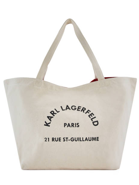 Sac Shopping Rue St Guillaume Canvas Karl lagerfeld Beige rue st guillaume 201W3138