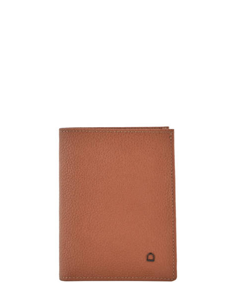 Portefeuille/ Porte-cartes Cuir Etrier Marron madras EMAD248