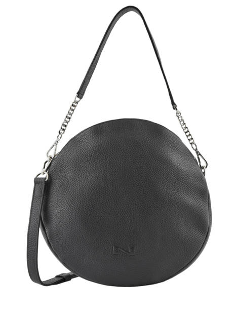 Sac Porté épaule Anna Cuir Nathan baume Noir nathan 9