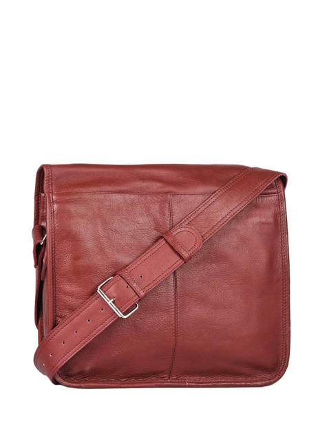 Cross Body Tas La Sacoche M Leder Paul marius Rood vintage M ander zicht 3