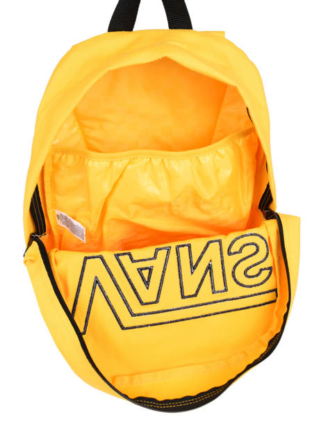 Sac Ã  Dos 1 Compartiment + Pc 15'' Vans Jaune backpack men VN0A3I6R vue secondaire 4