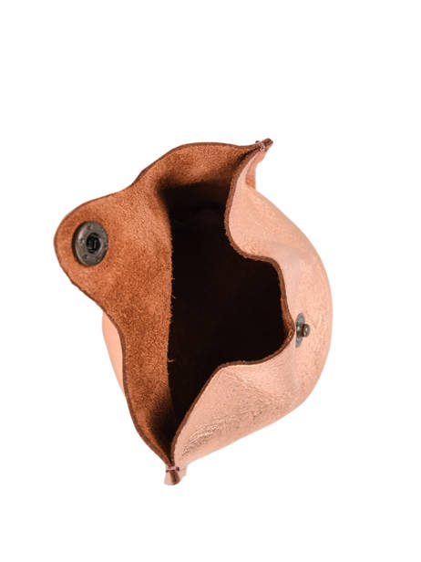 Porte-monnaie L'escarcelle Cuir Paul marius Rose vintage ESCARCEL vue secondaire 1