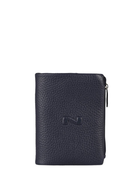 Portefeuille Rallye Cuir Nathan baume Bleu original n 476N