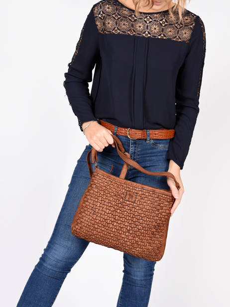 Cross Body Tas Heritage Leder Biba Bruin heritage KA2 ander zicht 2