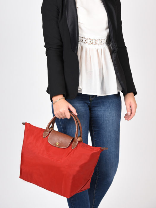 Longchamp Le pliage original Sac porté main Rouge