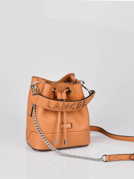 Mini Bucket Bag Ninon Leder Lancel Bruin ninon A11466 ander zicht 2